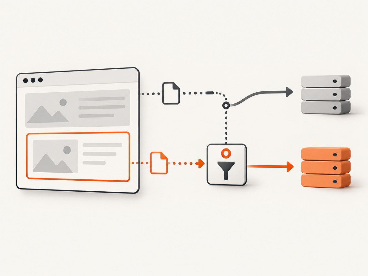 Filter the initiating frame first, then apply a URL or resource rule to its requests.