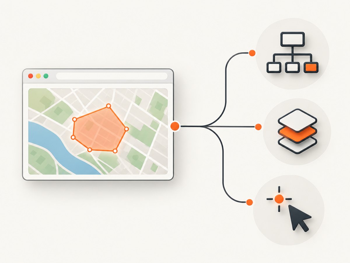 Choose the interaction method from the way the map exposes its feature.