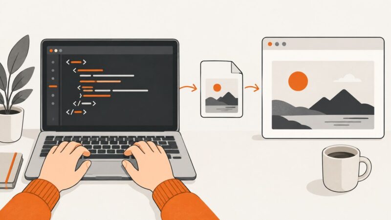 How to Add an Image to an HTML Page Using Notepad