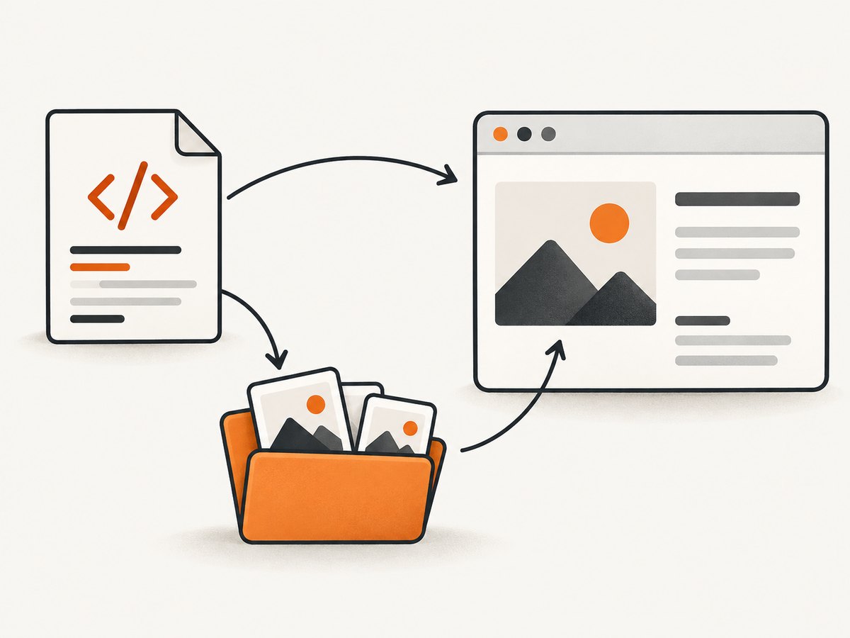 A relative image path is resolved from the HTML page's location.