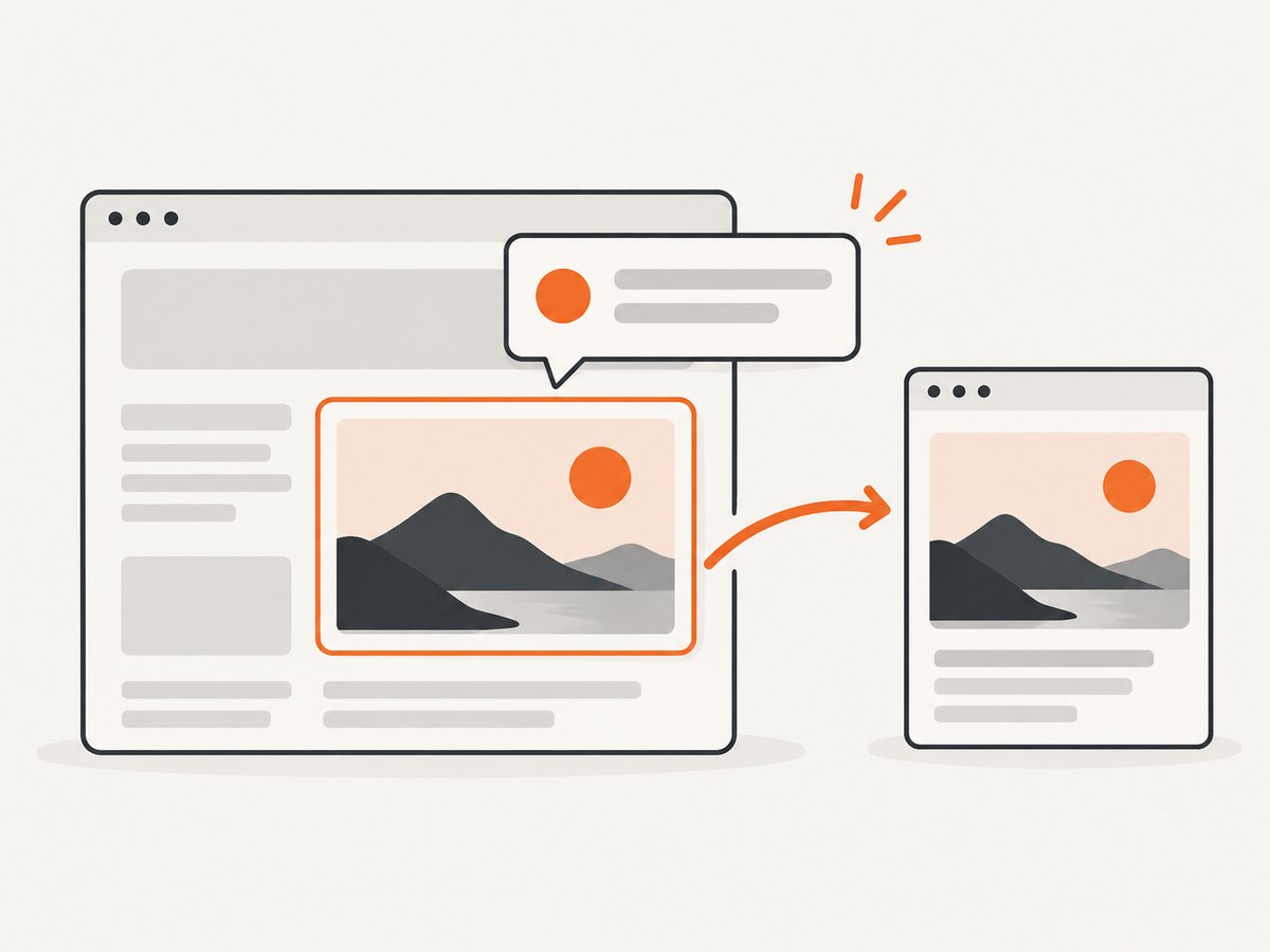 On a website, a real anchor wraps the image, and descriptive alternative text communicates the link’s purpose.