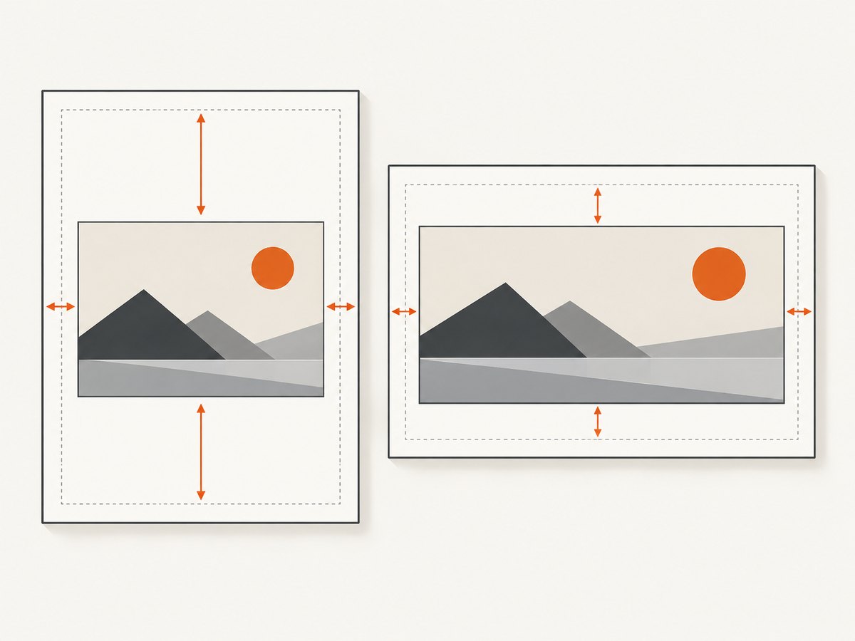 Orientation and printable width affect screenshot readability and clipping.