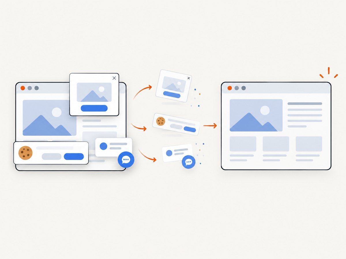 ScreenshotNeo removes common overlays before capturing the published page.