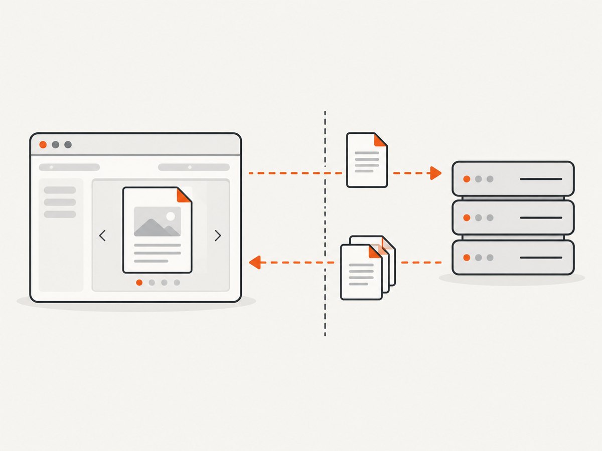 Use a URL for public documents or an ArrayBuffer Promise for local files and protected workflows.