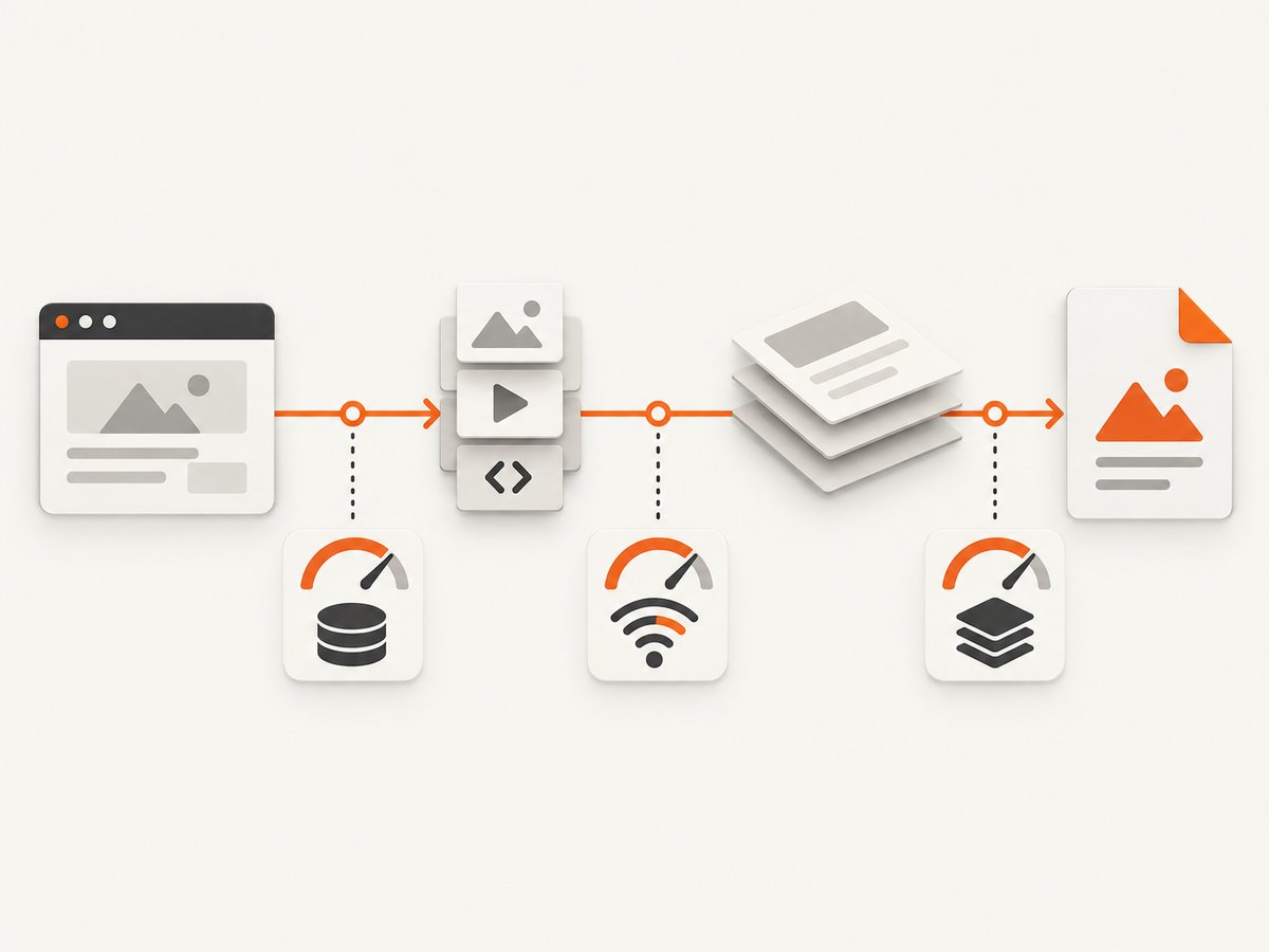 A reliable conversion checks browser state, network access, assets, and document complexity.