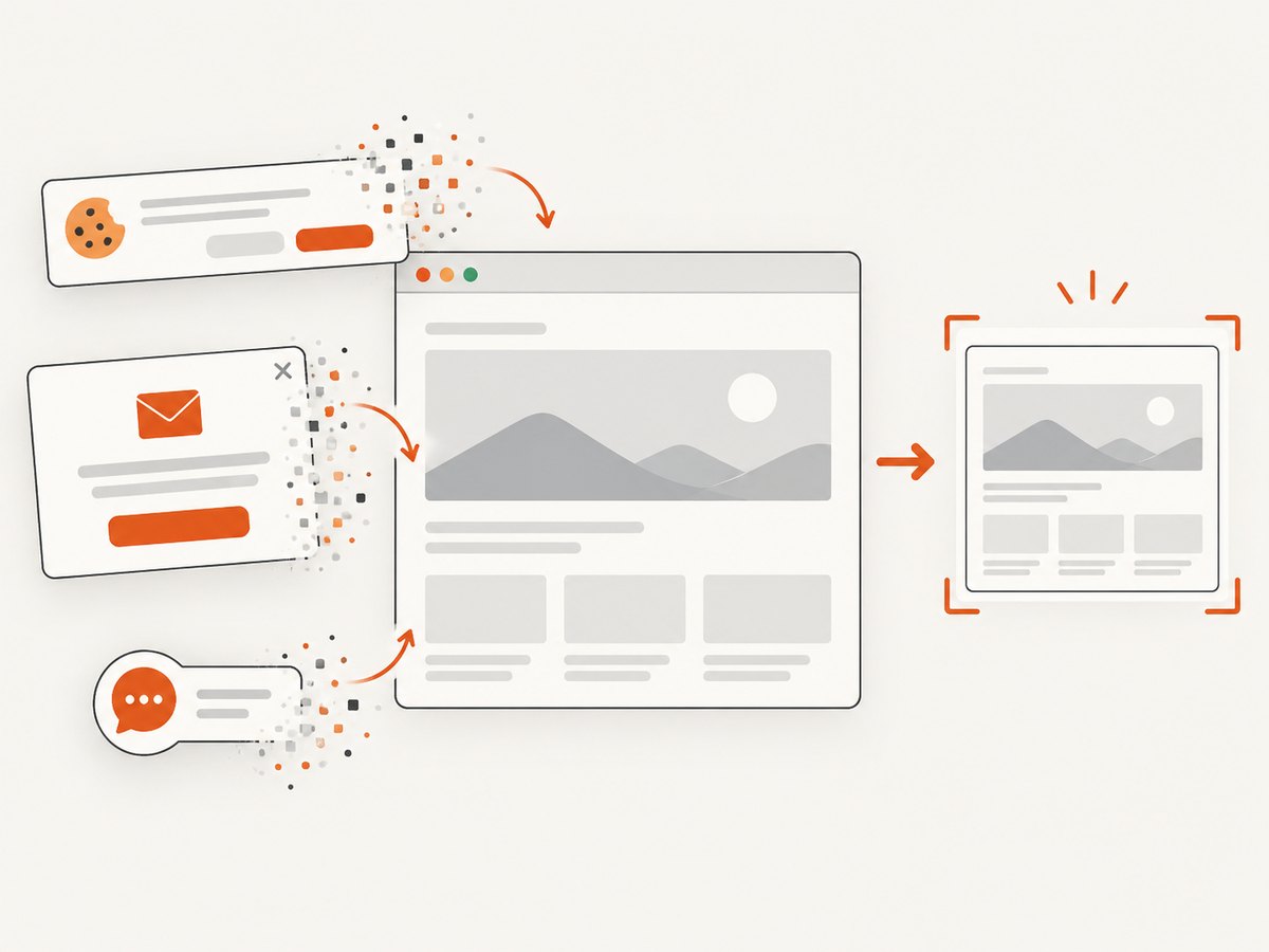 A clean website capture can give an agent a clearer view of page content.