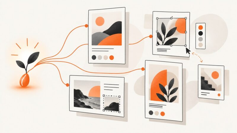 AI-Assisted Design for Visual Templates