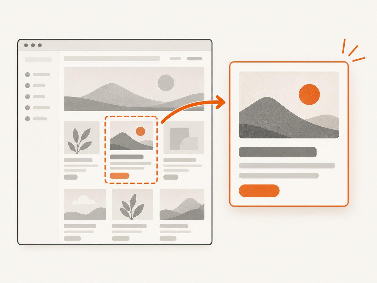 Use a focused crop for a small region while preserving enough context to verify it.