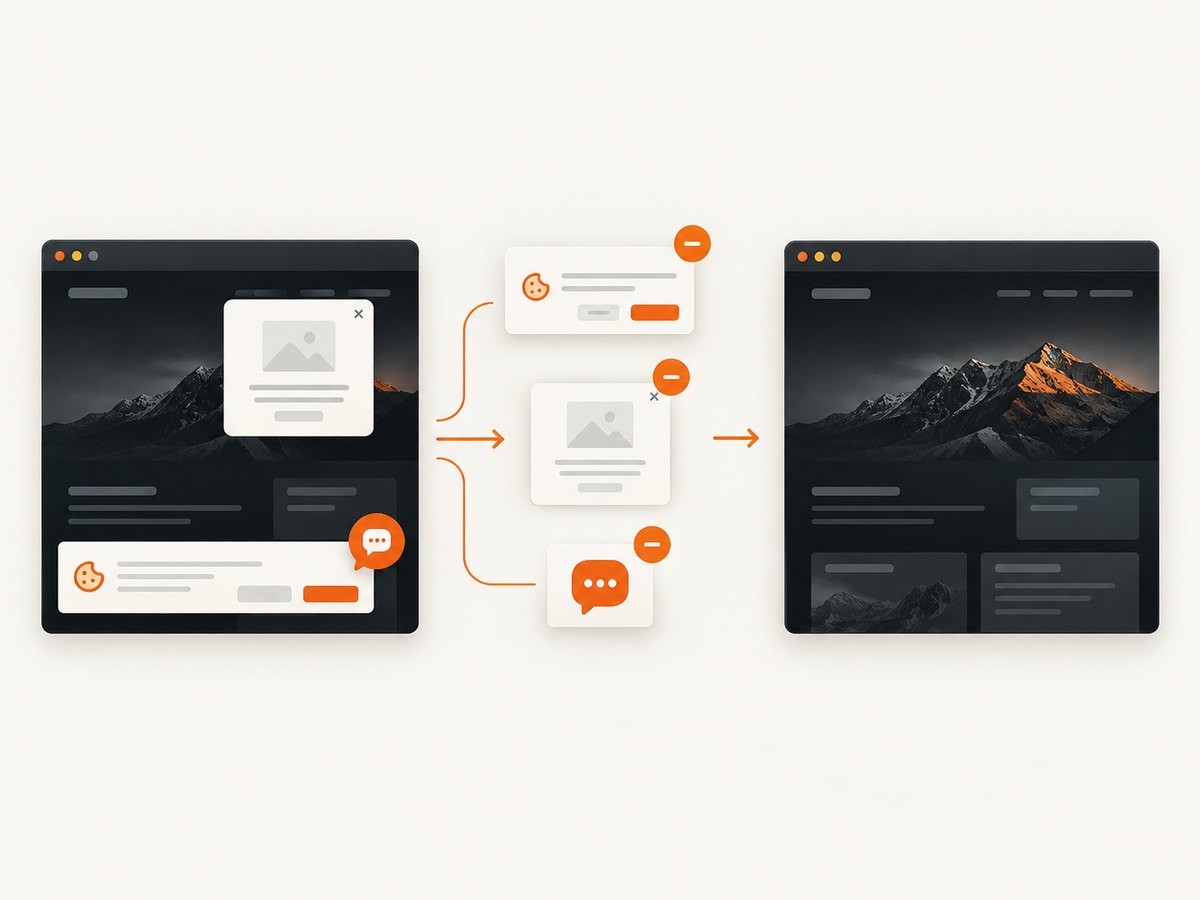 A capture service can apply dark mode and clean overlays before returning the screenshot.