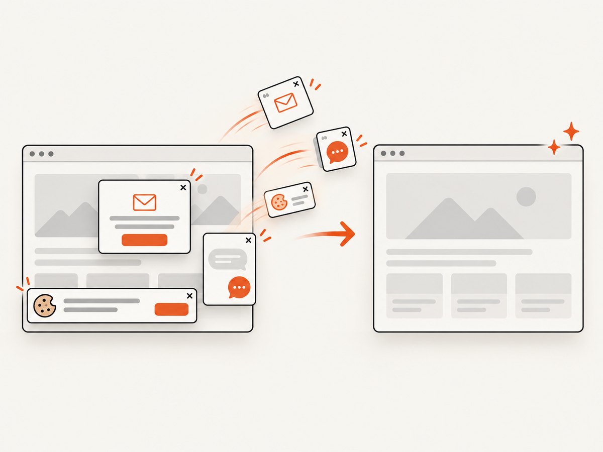A render-and-return API can remove page clutter before capture.