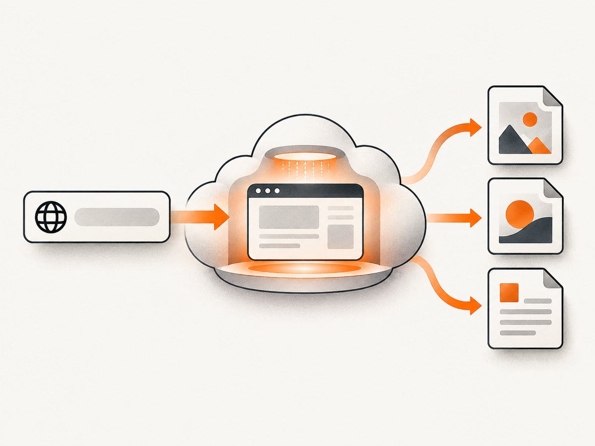 A screenshot API turns an HTTP request into an image or document response.