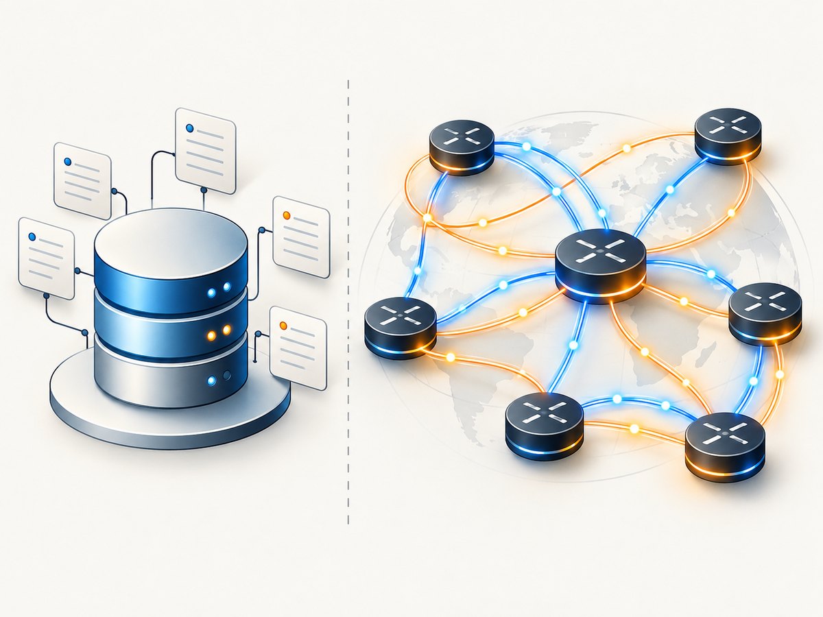 Registration records and live routing data answer different operational questions.