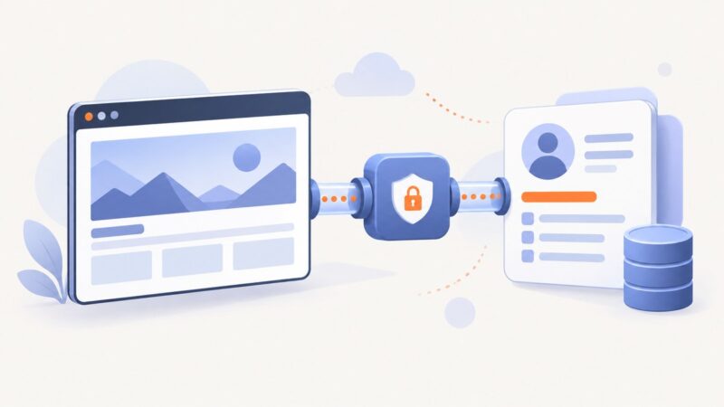 How to Associate a User with a Website Screenshot