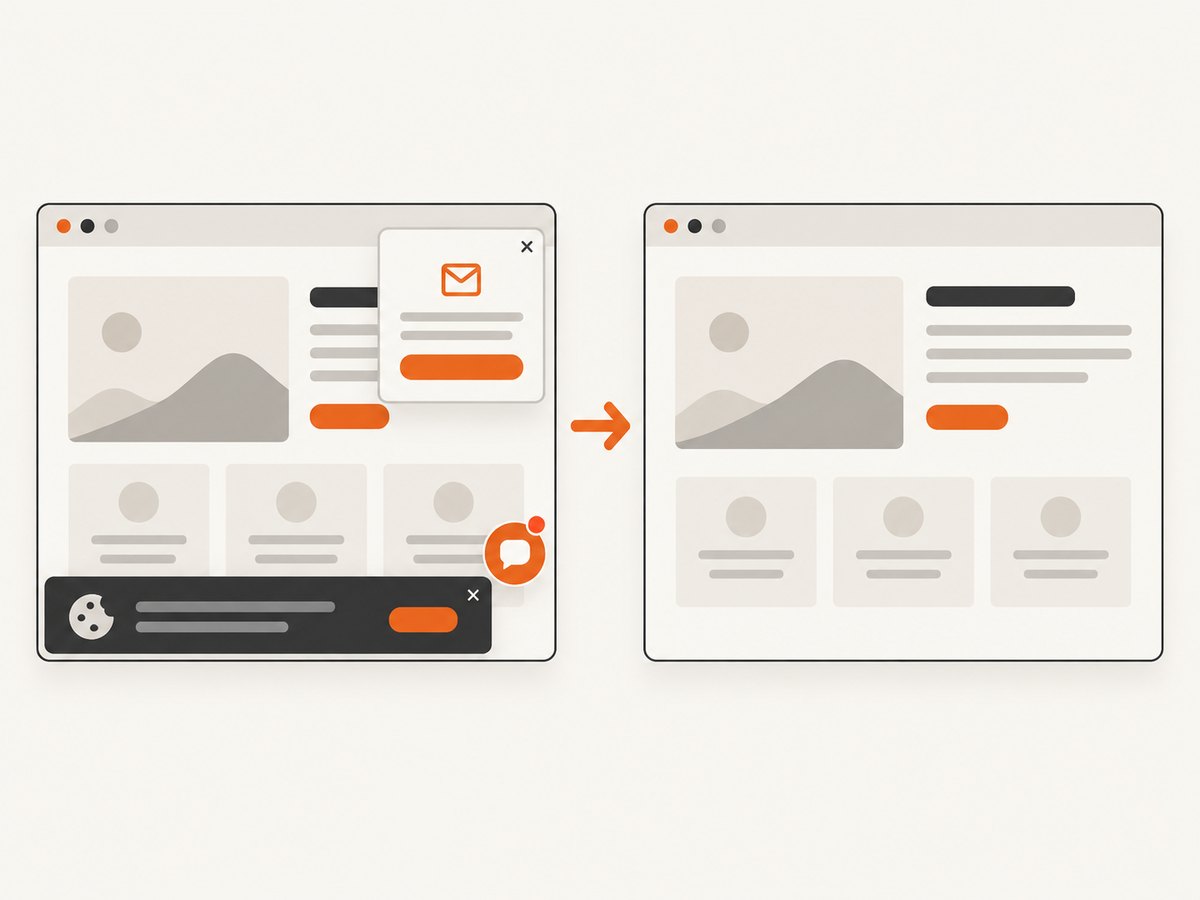 A clean preview capture makes visual QA easier by removing obstructing consent and widget layers.