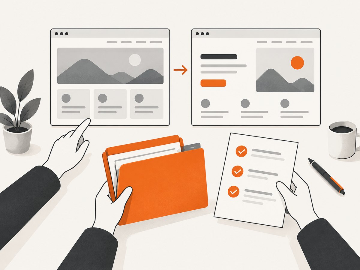 A visible difference starts a review; project context and client approval determine whether portfolio material should change.
