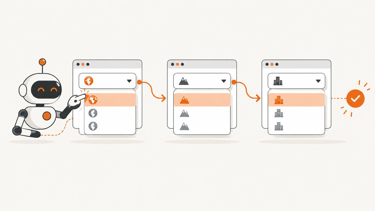 How to Automate Cascading Dropdowns With Pyppeteer