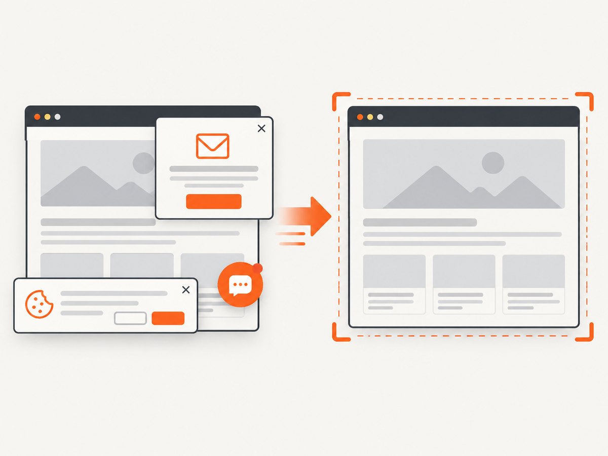 A clean capture removes common overlays before returning the image.