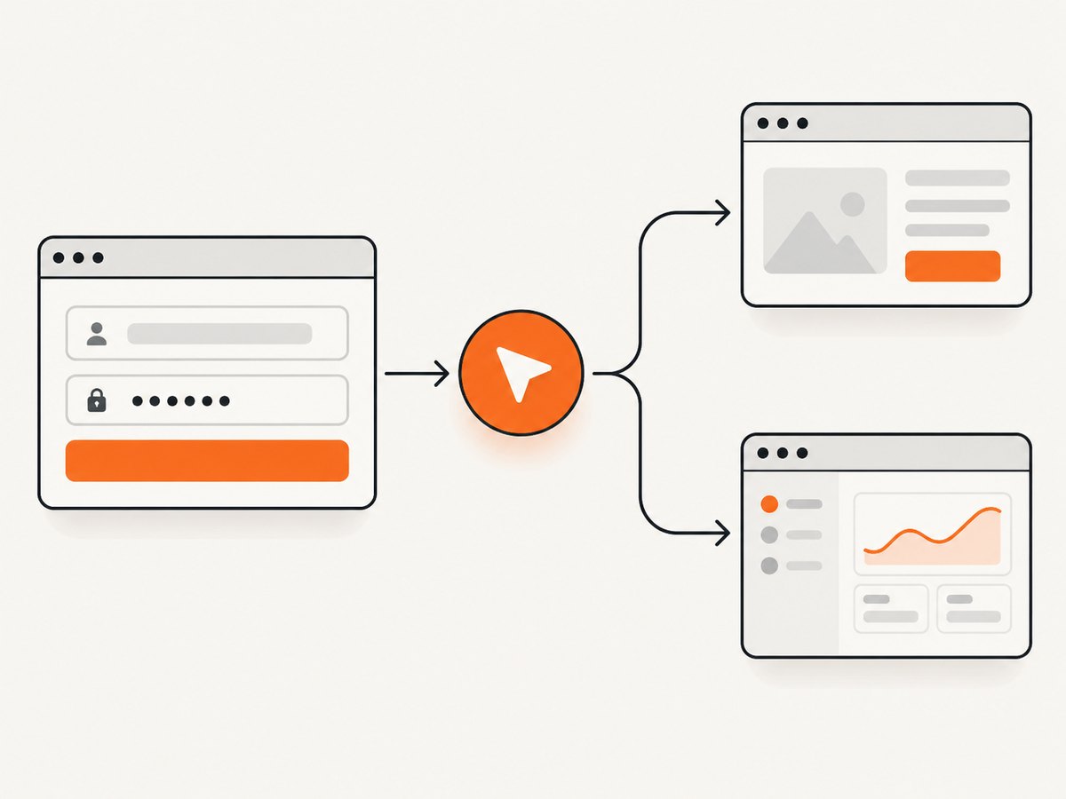 Choose navigation waiting or an explicit in-page success signal based on how the form submits.