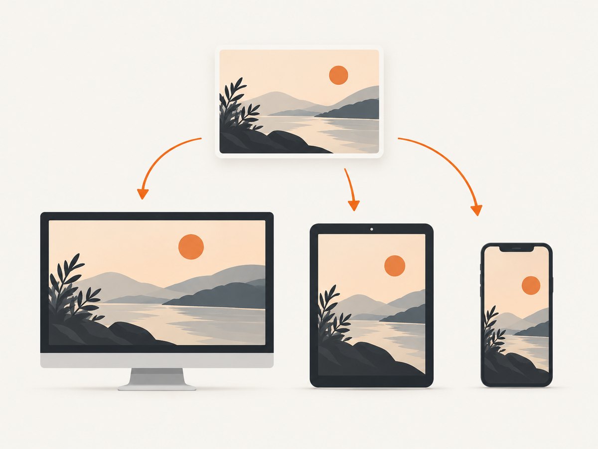 WordPress can serve registered image sizes through responsive srcset and sizes attributes.