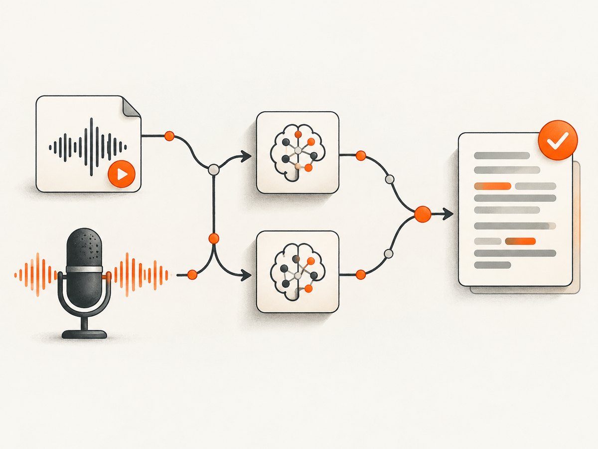 Choose a file workflow for completed recordings and a realtime workflow for audio that is still arriving.