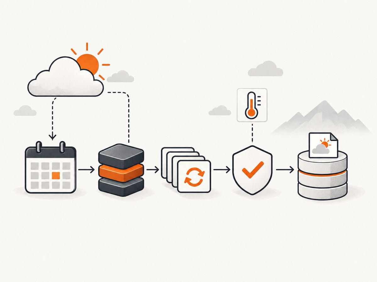 Caching, retries, validation and provenance turn collection code into a dependable pipeline.
