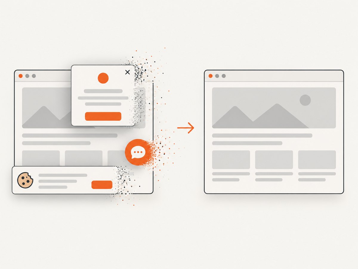 Cleaning volatile overlays before capture makes changes easier to review.