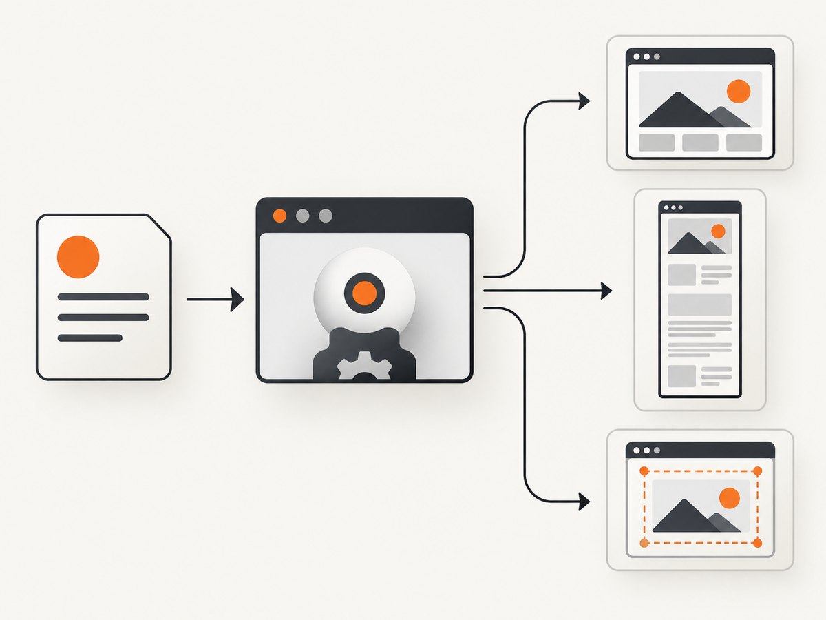 Browser automation can produce viewport, full-page and element artifacts from one page.