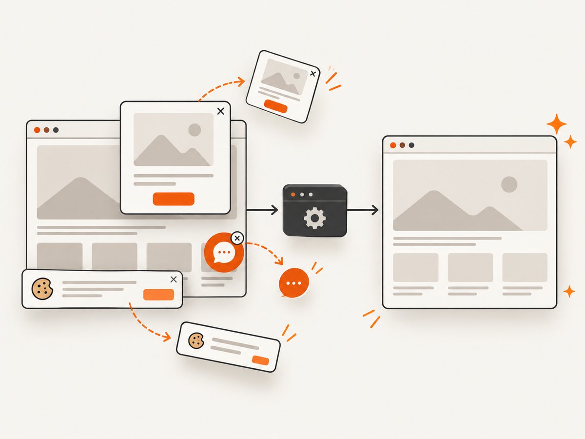 A screenshot service can handle consent overlays before capture.