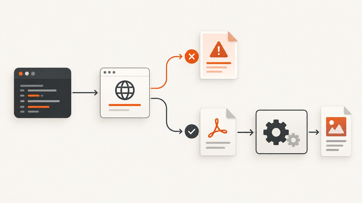 Avoiding PDF Conversion on Error in C# with HttpClient