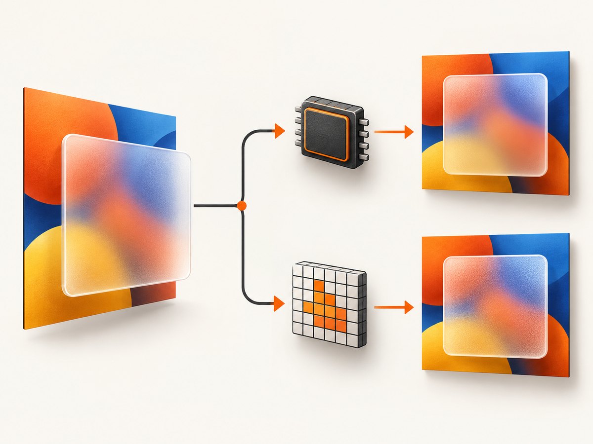 GPU and software rendering follow different paths; hold the environment and pixel scale steady when comparing screenshots.