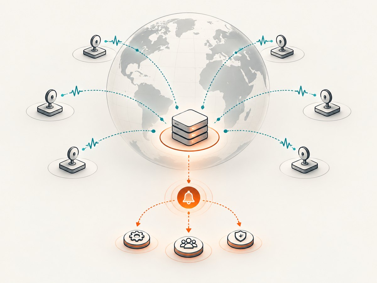 Multiple probe locations reveal regional failures and latency that a single check can miss.
