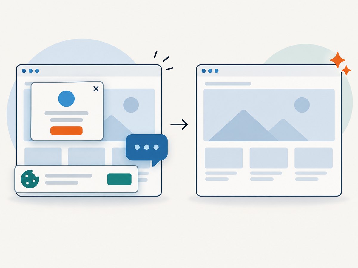 Consent and overlay cleanup produces a usable rendered page.