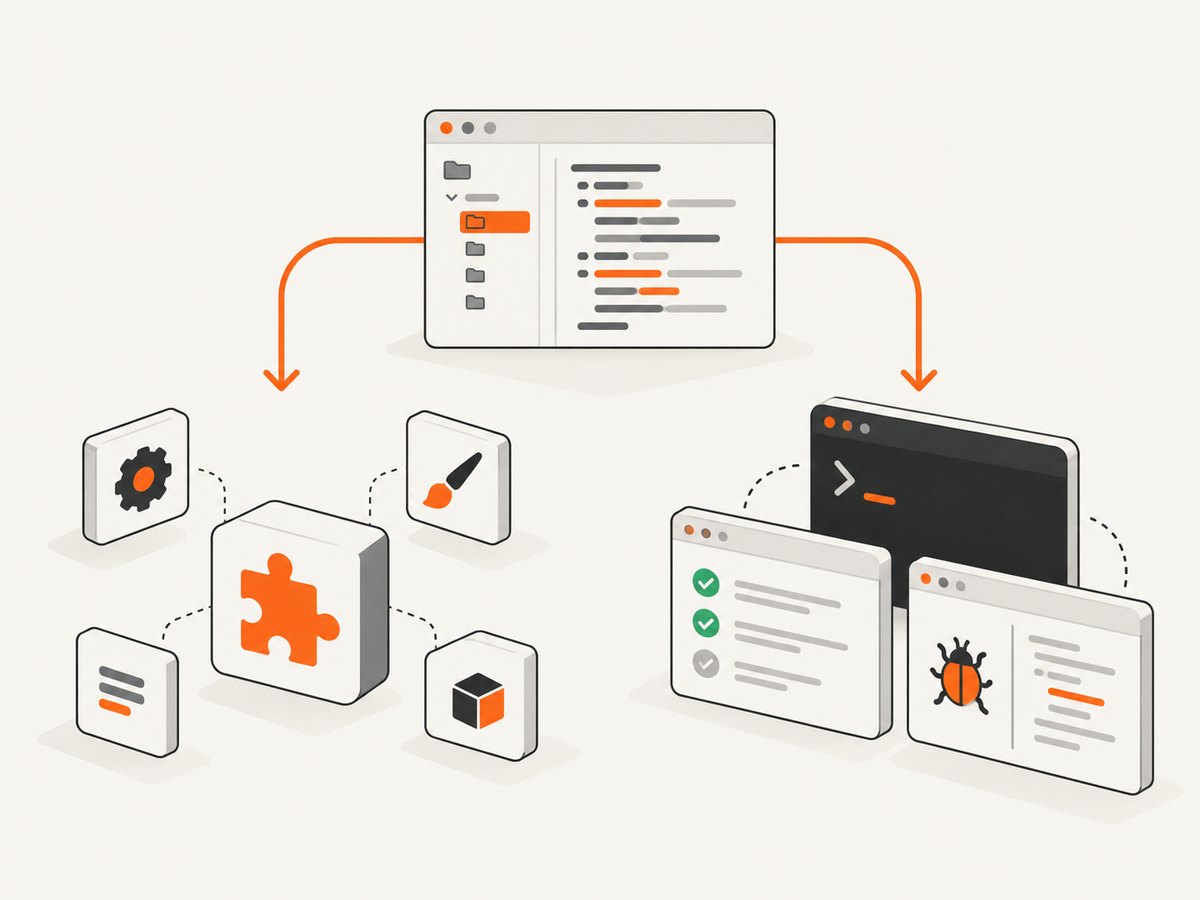 Choose between an extensible editor and an integrated IDE by mapping your daily workflow.