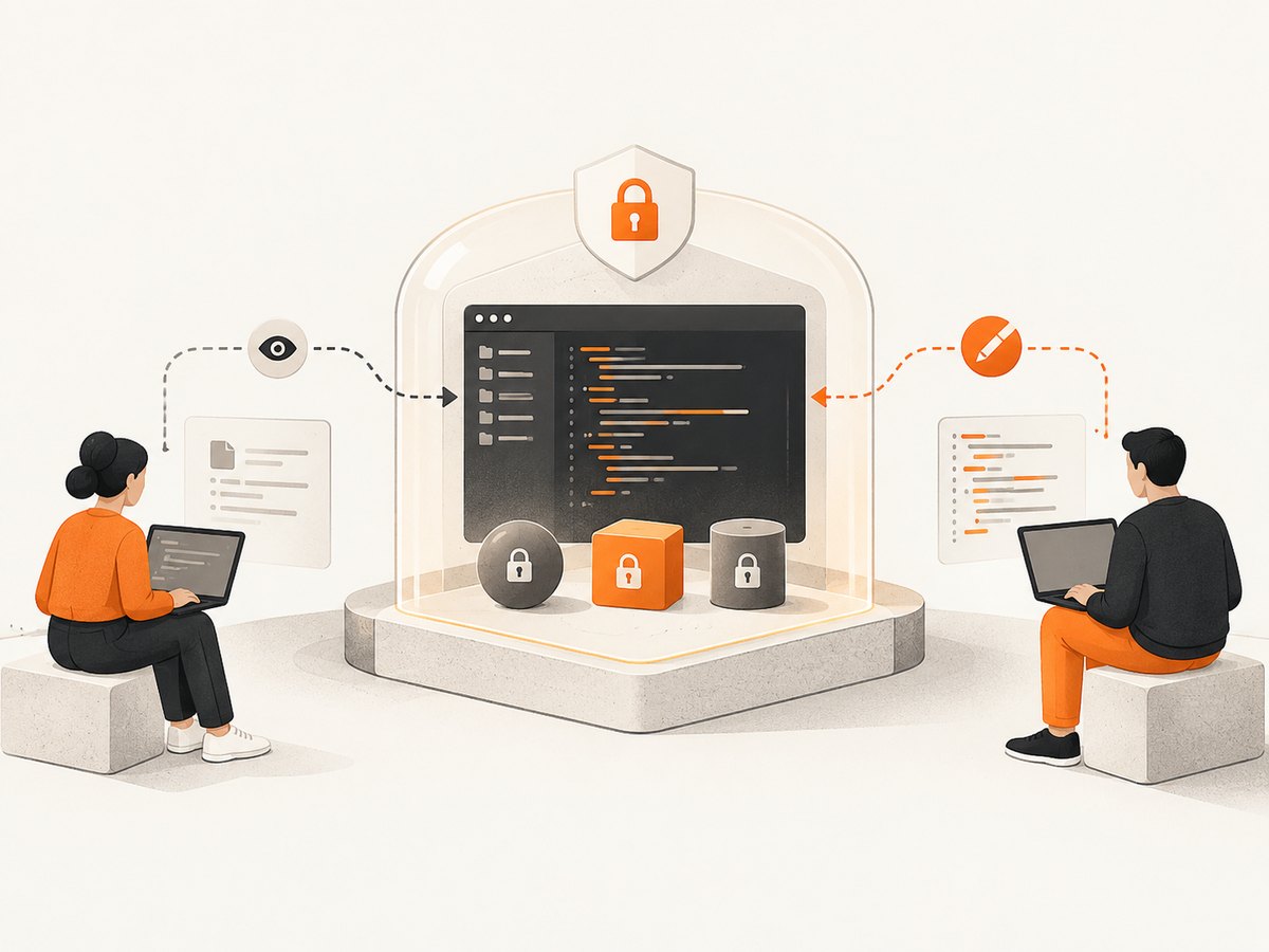 Choose guest permissions deliberately before sharing files, terminals, or ports.