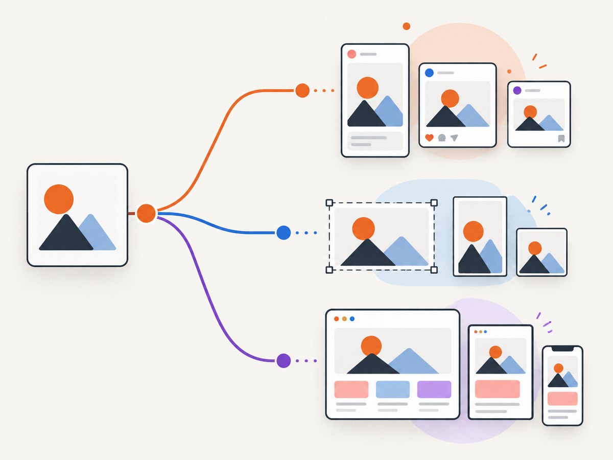 Choose the tool by deliverable: templates, multi-format production, or responsive product design.