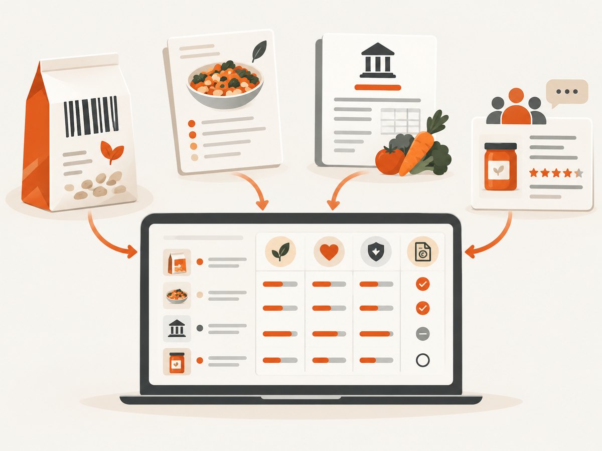 Food APIs expose different source types, so catalogue size alone cannot measure quality.
