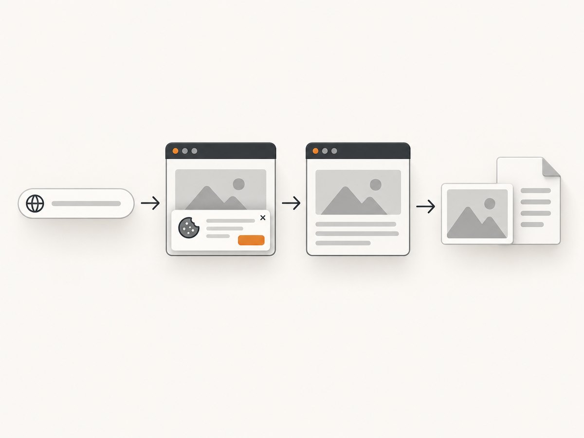 A capture pipeline can clean the page before producing an image or PDF.