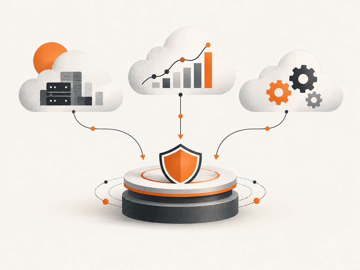 Multicloud platforms coordinate governance, automation, Kubernetes, and cost data across separate environments.