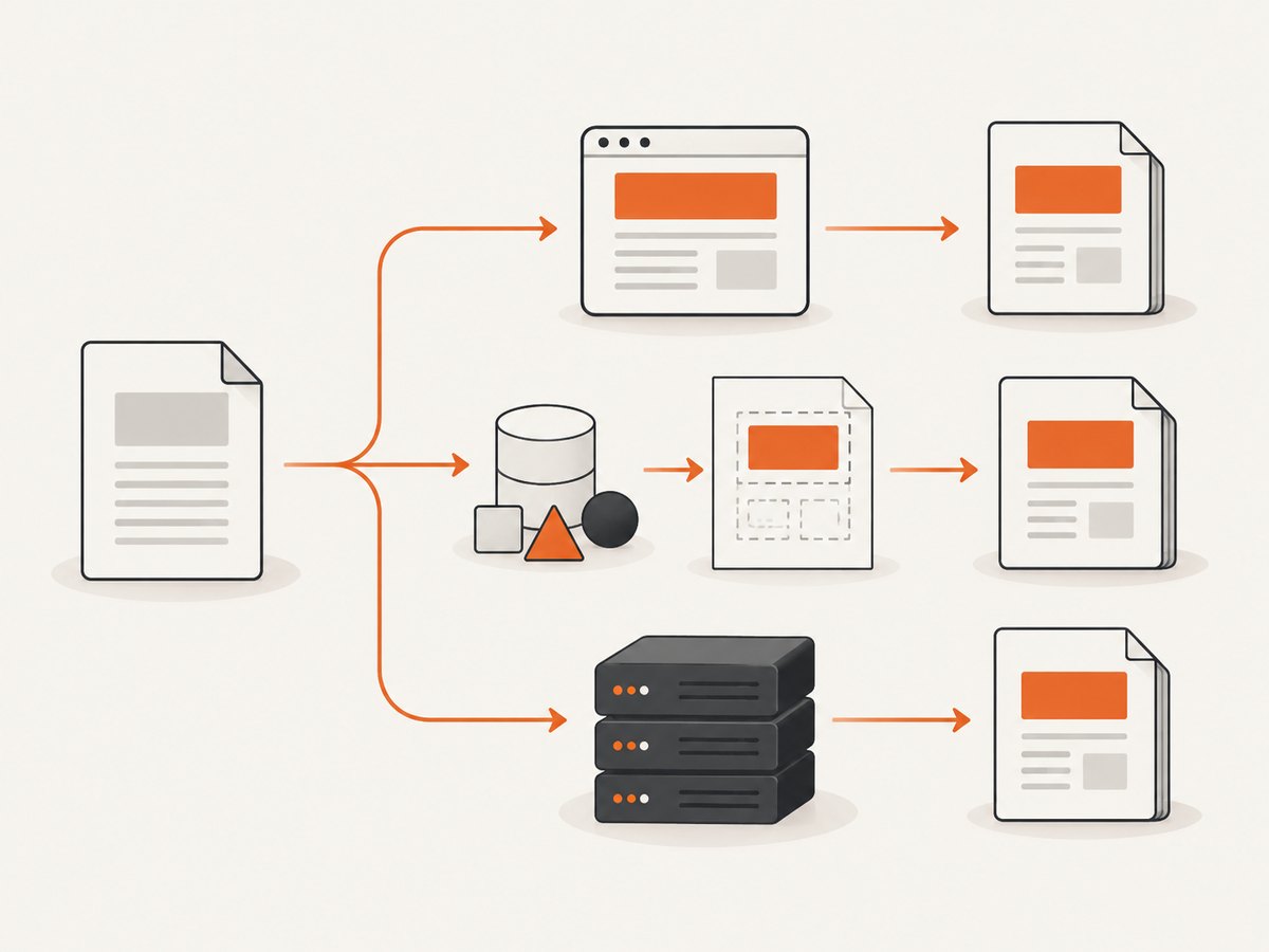 The input model—HTML, URL, or structured data—often determines which PDF API fits best.
