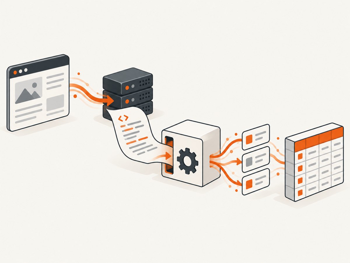 A direct HTTP request and parser are often enough when the data is already in the HTML.