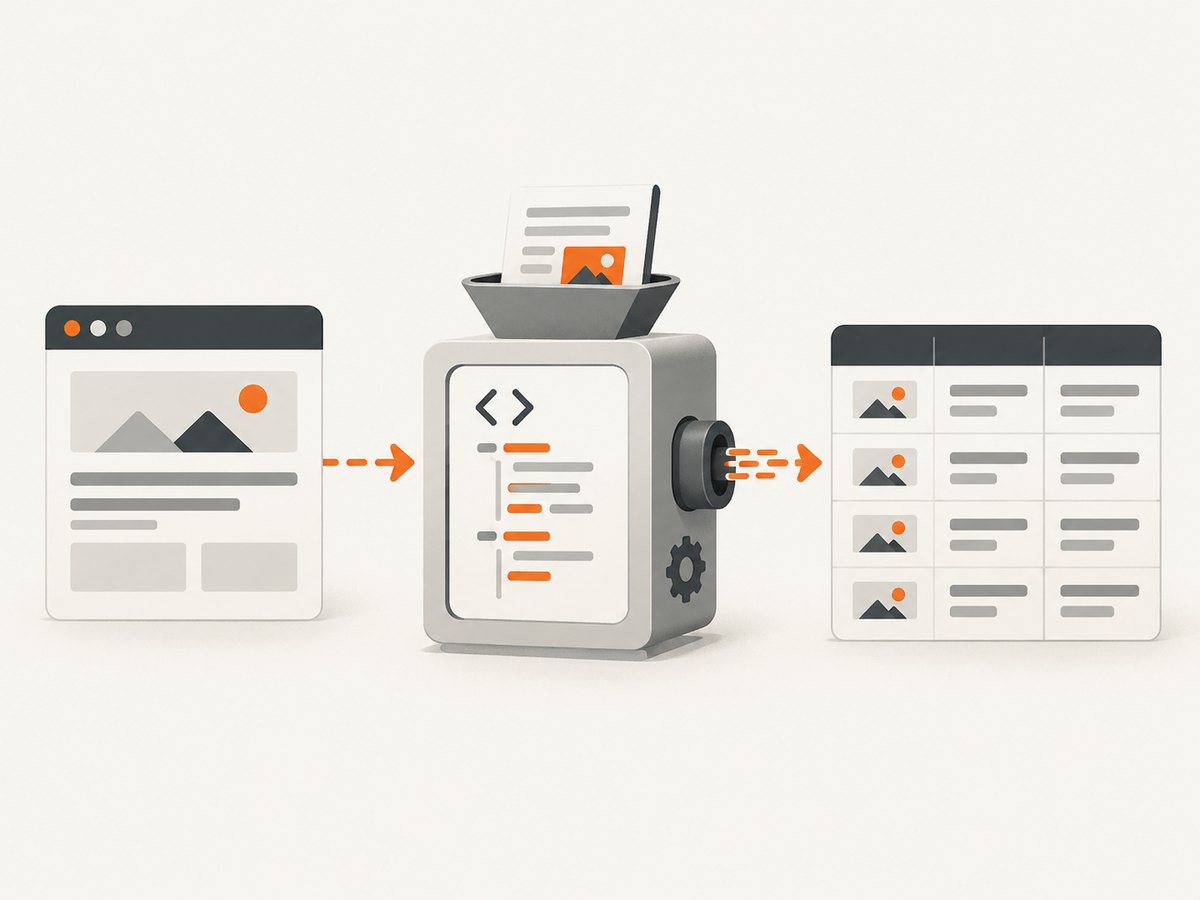 A scraper usually has separate fetch, parse, render, and crawl layers.