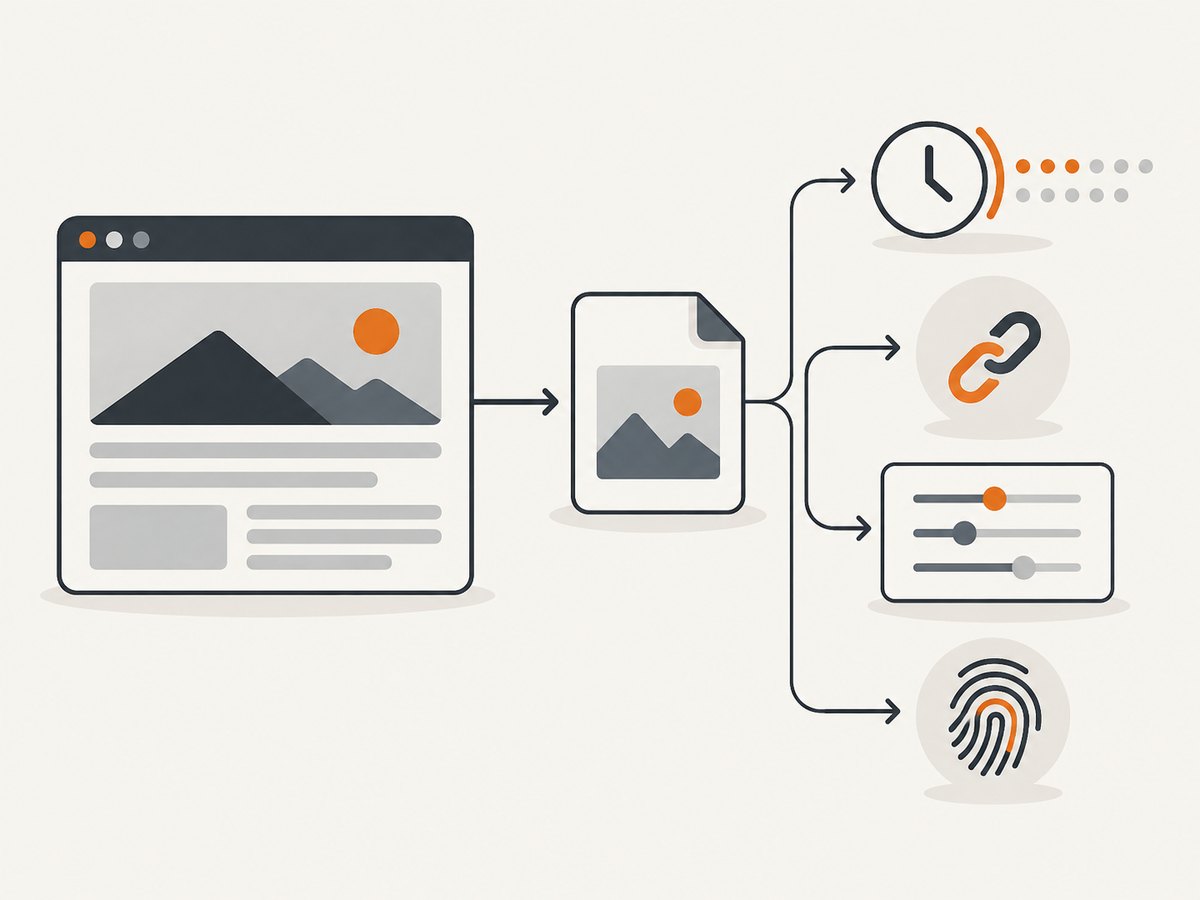 A capture becomes a useful record when its bytes are retained with context and integrity metadata.