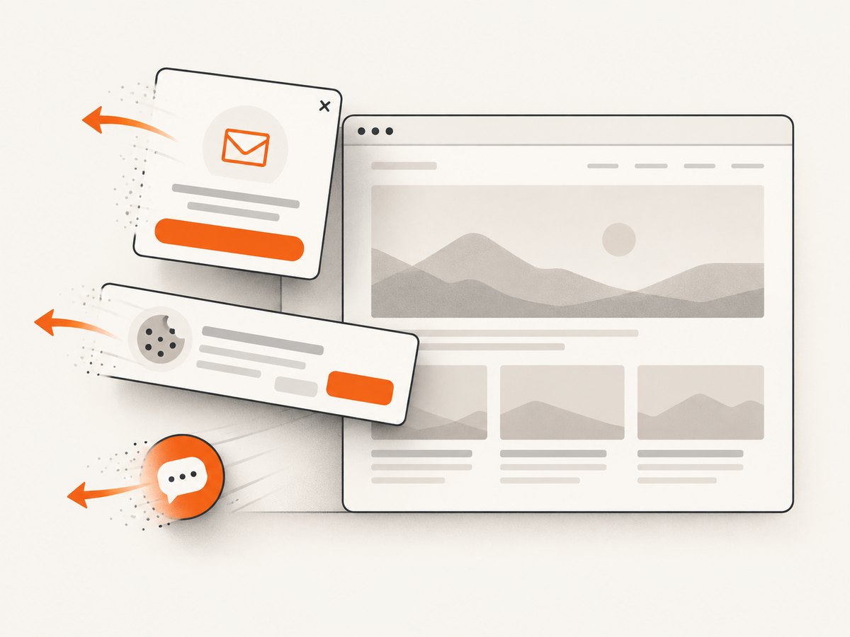 Consent overlays and widgets can obscure the evidence an SEO reviewer needs.