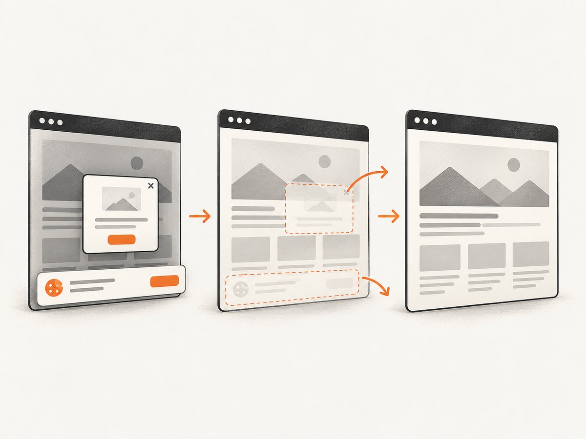 An automated capture pipeline prepares a page before producing the screenshot.