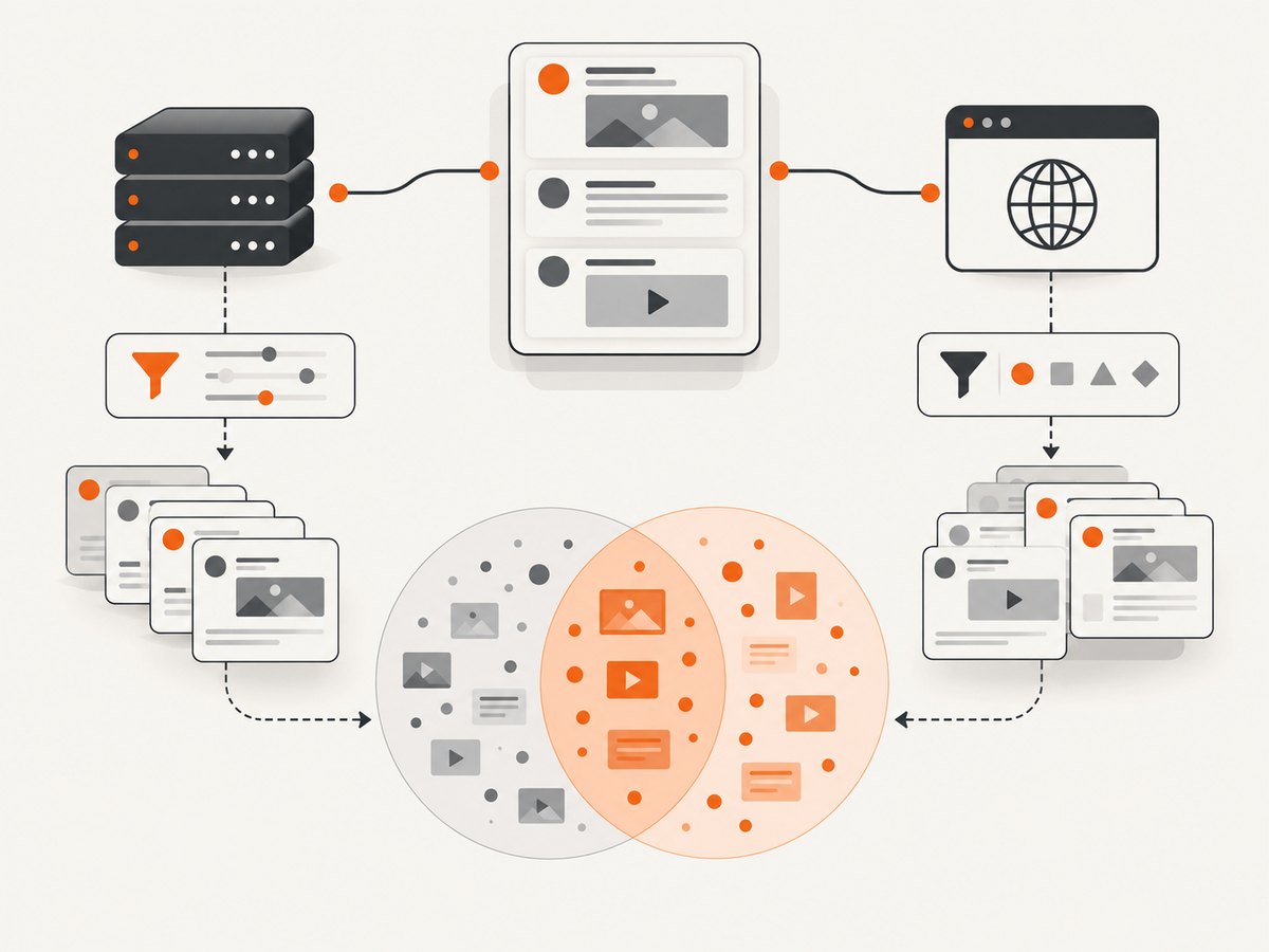 Different collection methods can produce different samples even for the same query.