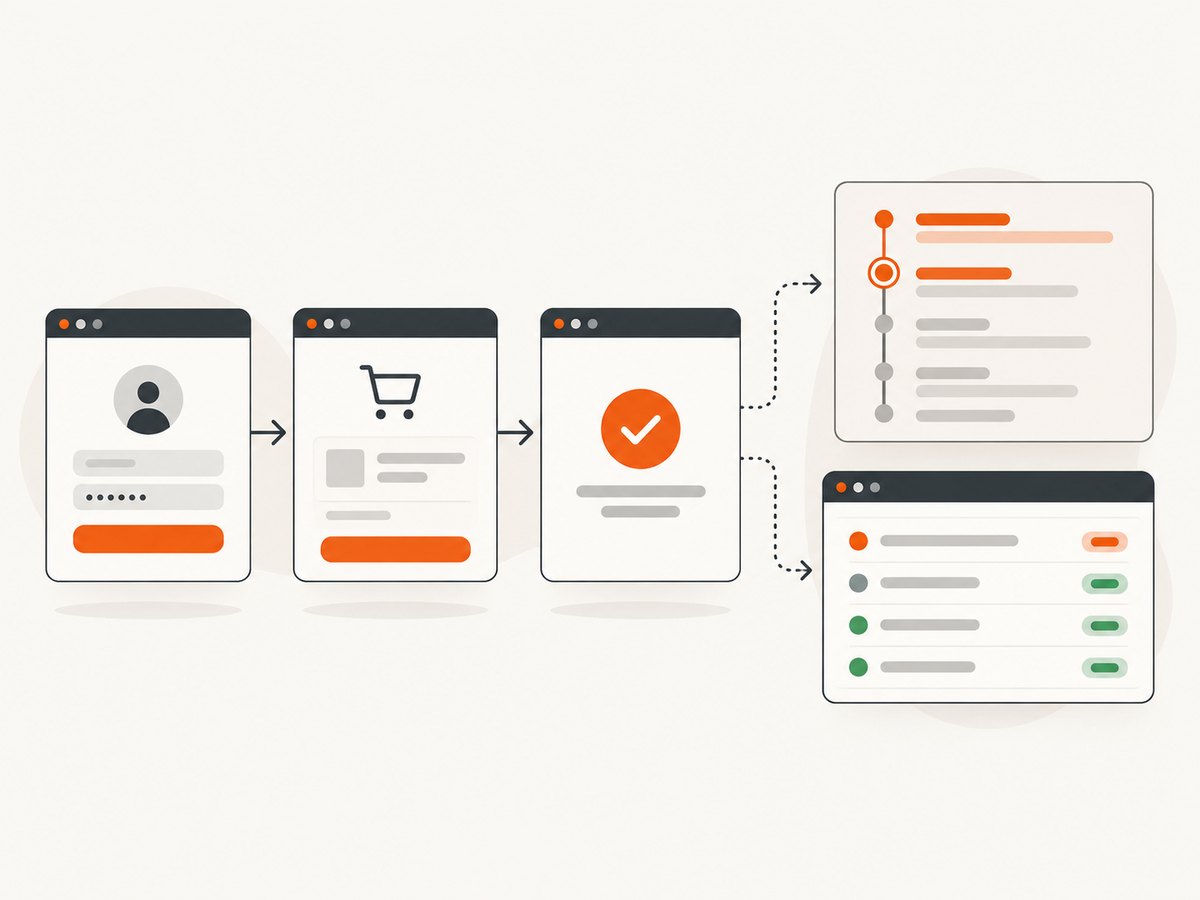 Browser transactions test the user journeys that a simple HTTP status cannot prove.