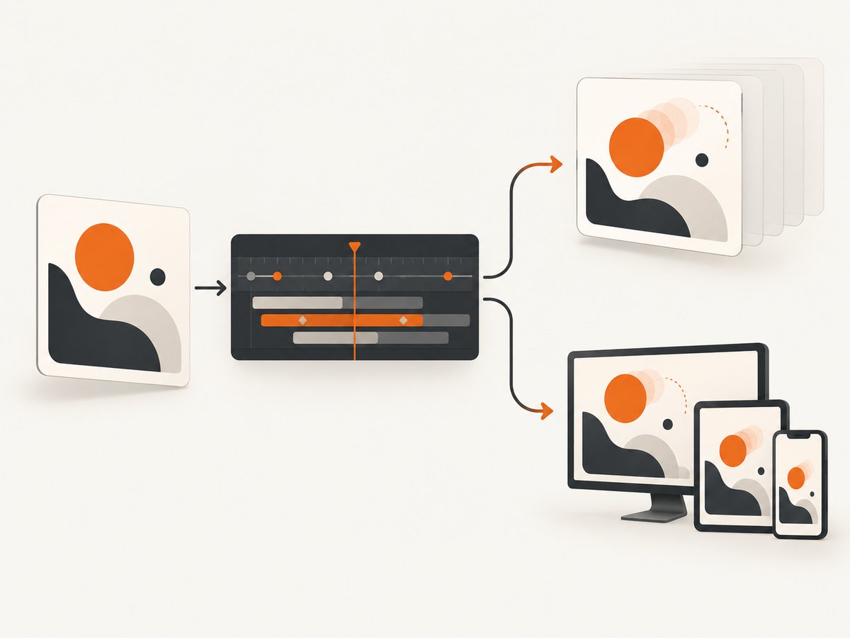 Choose the export format around where and how the animation will run.