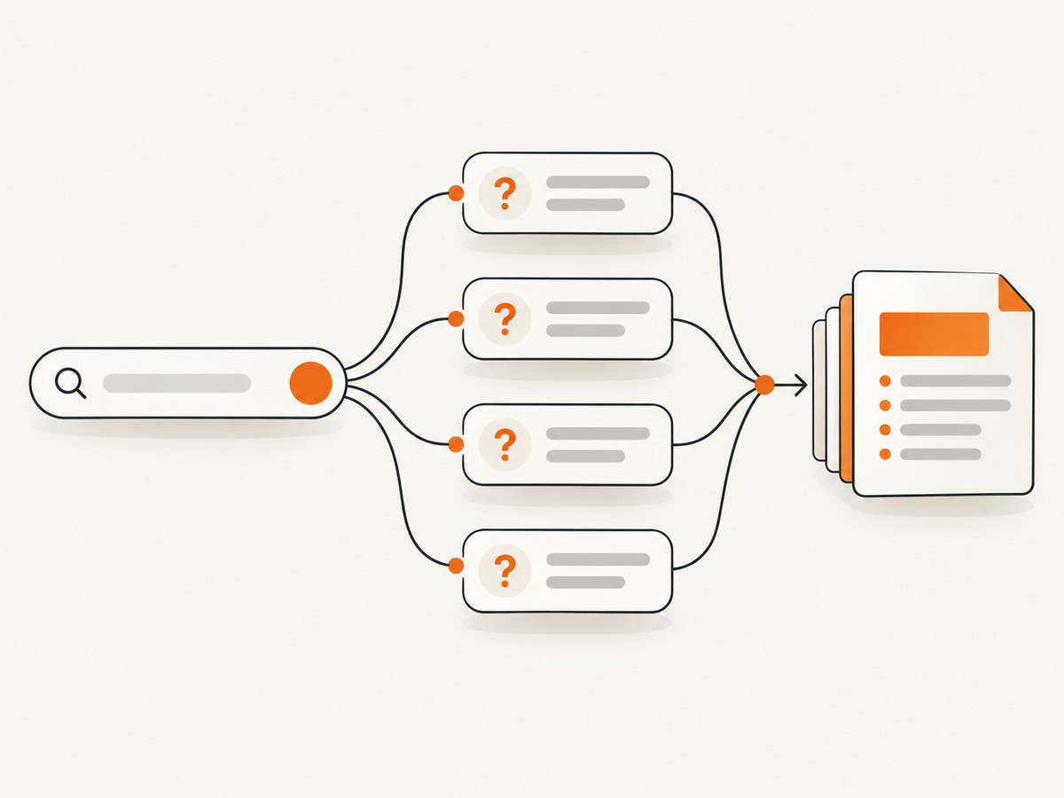 A PAA graph becomes a structured content brief when questions are grouped by intent.