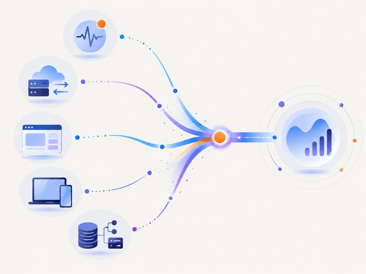 The five layers of web application monitoring provide different evidence about the same service.