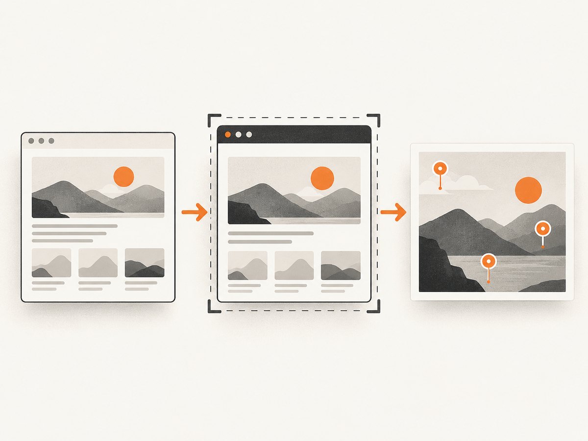 A consistent screenshot gives every annotation the same visual reference.
